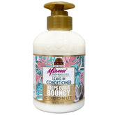 OKAY Miami South Beach Leave-In Conditioner bottle ready for smooth curls and frizz control