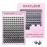 OKAYLOVE Manga Lash Clusters Bunny design enhances playful anime look for cosplay.