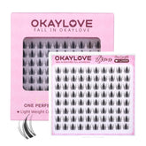 OKAYLOVE manga lash clusters spikes 12mm for fluttery daily drama.