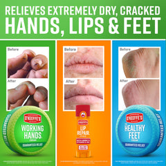 O'Keeffe's Healthy Feet jar; concentrated foot cream for dry cracked feet.