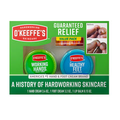 O'Keeffe's Lip Repair cherry balm in gift box; intensive hydration for dry lips.
