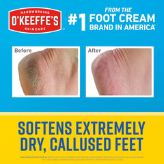 O'Keeffe's Healthy Feet with Urea supports softening dry skin
