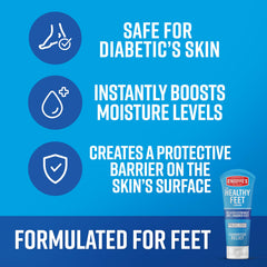 O'Keeffe's Healthy Feet glycerin-rich cream draws in moisture for hydrated feet.
