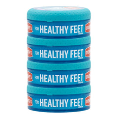 O'Keeffe's Healthy Feet foot cream jar sealing moisture for dry feet.