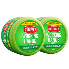O'Keeffe's Working Hands jar front view for dry skin relief.