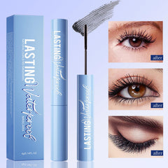 Okerker precision brush reaches sparse lashes for smooth application.