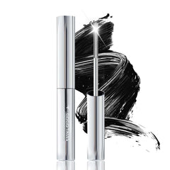 Okerker black metal mascara wand with 0.5mm precision coats lashes evenly.
