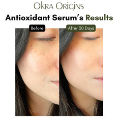 Okra Origins packaging display highlights premium skincare ingredients