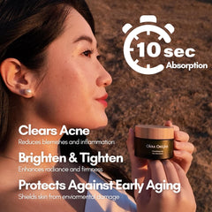 Okra Origins serum texture close-up reveals lightweight, non-greasy hydration