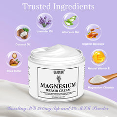 OLACLUK Neuropathy Cream with shea butter delivering deep moisture to skin.