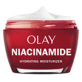 Olay Niacinamide + Peptide 24 bottle front for daily hydration and smoother skin.