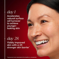 Olay Niacinamide + Peptide 24 jar close-up highlights creamy consistency.