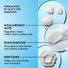 Olay Regenerist Hyaluronic and Peptide 24 gel under makeup base.