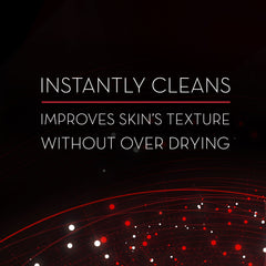 Olay Regenerist cleanser close-up of skin texture before and after use showing smoother appearance.
