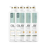 Olay Skin Solutions body wash bottle with salicylic acid for smoother skin.