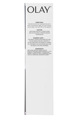 Close-up of ingredients label on Olay Super Serum Twin Pack