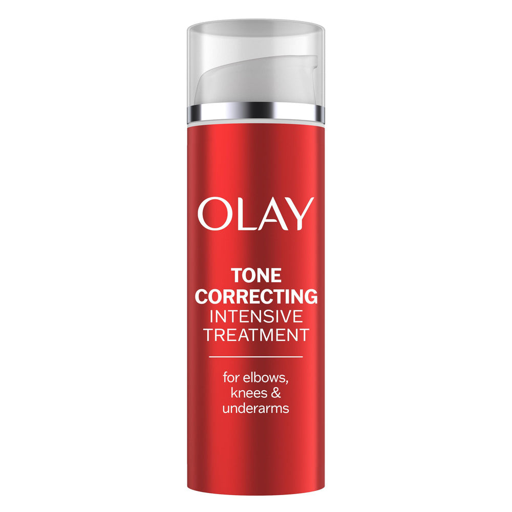 Olay Tone Correcting elbows close-up shows deep hydration for smoother skin