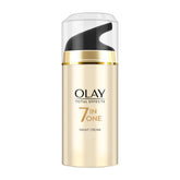 Olay Total Effects night firming cream bottle for overnight firming benefits.