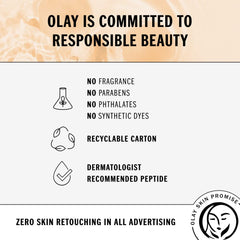 Olay Whip Face Moisturizer on the face for a soft, non greasy finish