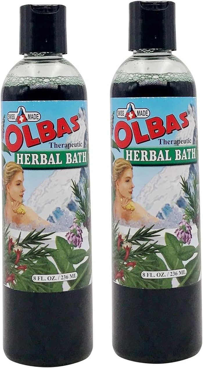 Olbas Bains Herbal : bouteille aromatique favorisant détente et revitalisation après bain.