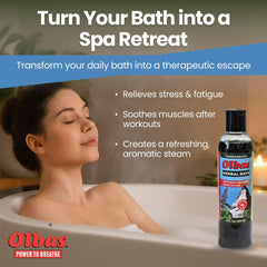 Olbas Bains Herbal : bulles de bain relaxantes pour une expérience bien-être à domicile.