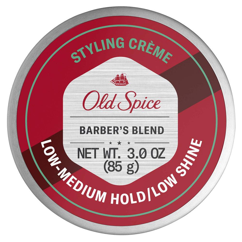 Old Spice Barber's Blend packaging showcasing premium grooming option