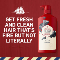 Old Spice Charcoal Shampoo creates lasting hair freshness and clean scent.