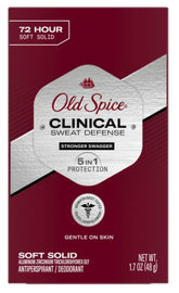 Old Spice Sweat Defense soft solid stick being applied for all-day dryness.