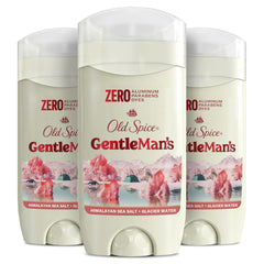 Old Spice GentleMan's Deodorant bottle close-up with crisp Himalayan Sea Salt scent