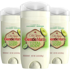 Old Spice Gentlemans Total Body Deodorant Stick pack shot for all-over freshness and value.