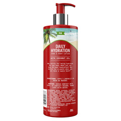 Old Spice Daily Hydration Lotion hands applying—refreshing, non-greasy hydration after shower.