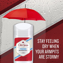 Old Spice High Endurance invisible solid swipe demonstrates smooth glide.