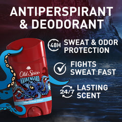 Old Spice Krakengard six-pack on display highlighting value and scent.