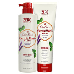 Old Spice Men's Lavender Mint shampoo bottle for a refreshing cleanse and suave scent.