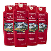 Old Spice Sharkhammer bottle pour for long-lasting freshness.