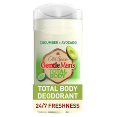 Old Spice total body deodorant stick in product shot, providing all-over freshness for daily wear.