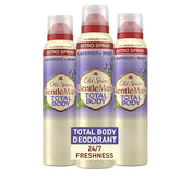 Old Spice whole body deodorant lavender mint spray for all-over freshness all day