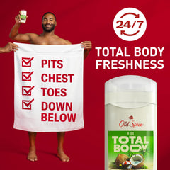 Underarms and chest use with Fiji scent for lasting odor control.