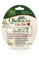 Oleavicin fever blister gel tube closeup for on-the-go relief