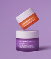 Ole Henriksen Strength Trainer Peptide Boost Moisturizer 15ml nourishes skin with a lightweight, creamy texture