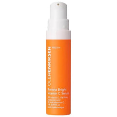 Ole Henriksen Banana Bright serum application showing dropper for hydration.