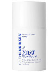 Ole Henriksen PHAT Glow Facial Mask jar closeup showing pink clay texture for a radiant cleanse