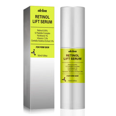 OLELON Retinol Shot bottle close-up for nightly use, showcasing the anti-aging formula.