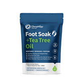 Olenphogy Tea Tree Foot Soak bottle ready for a refreshing at-home spa session.