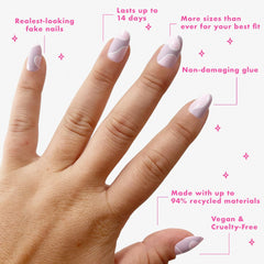 Olive & June Instant Mani non-toxic glue bottle for secure wear