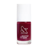 Olive & June Quick Dry Cabernet bottle glows with rich color