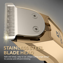 Cordless waterproof design for wet or dry trimming with OLOV X