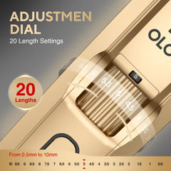 OLOV X stainless steel blades deliver smooth, irritation-free cuts