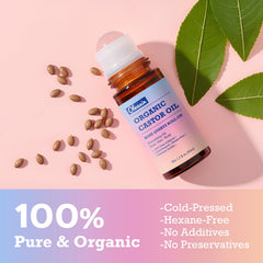 Two-pack Olvaxin organic castor oil for versatile care