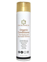 OM Botanical Ayurvedic Conditioner and Styling Gel bottle shows lightweight hydration and hold